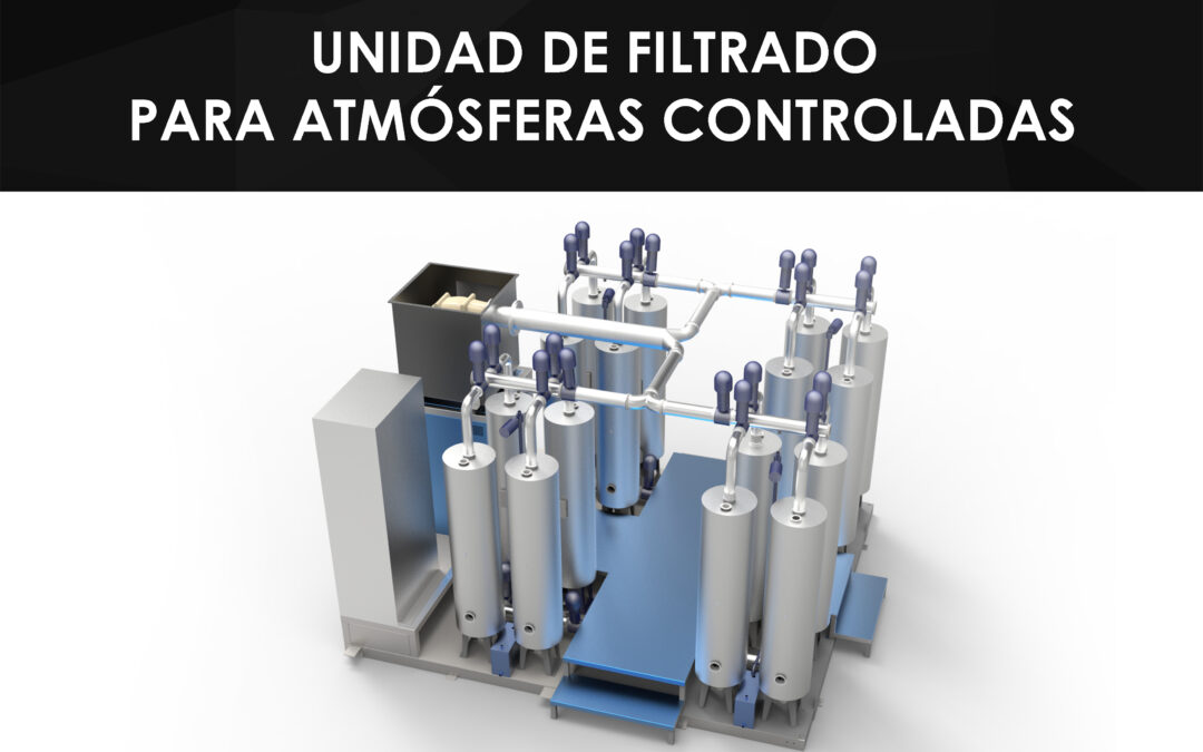 UNIDAD DE FILTRADO PARA ATMÓSFERAS CONTROLADAS PARA SALAS DE FABRICACIÓN DE BATERÍAS DE LITIO